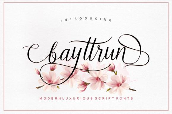 Bayttrun Script: A Modern Typeface for Elegant Web Design