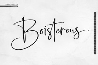 Boisterous Script: A Typeface for Modern Editorial Design