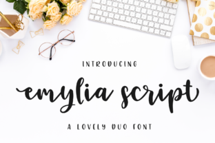 Emylia Script Font for Handmade Makers