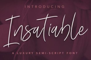 Insatiable Script: A Premium Typeface for Editorial Design