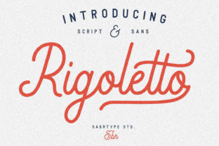 Rigoletto Script Font for Web Design