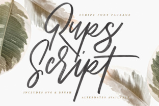 Rups Script: Elevate Your Brand with This Typeface