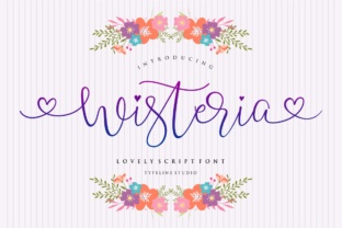 Wisteria Script: A Handwritten Font for Crafters